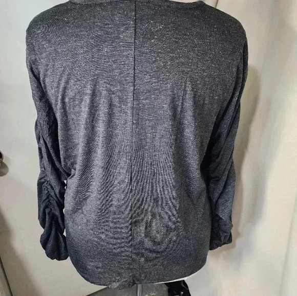NWT Lane Bryant Gray Sparkle Long Sleeve Top Plus Size 26/28 - Picture 4 of 9